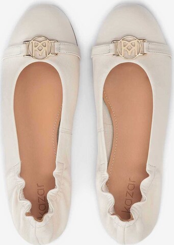 Kazar Ballet Flats in White