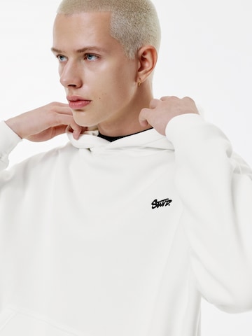 Pull&Bear Sweatshirt 'STWD' in White