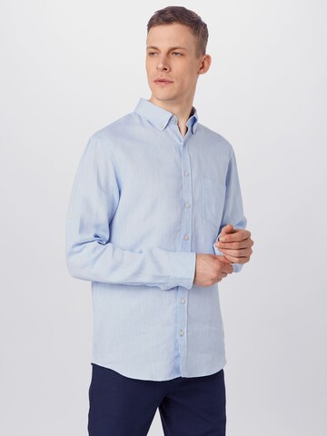 BRAX Comfort fit Overhemd 'Dirk' in Blauw: voorkant