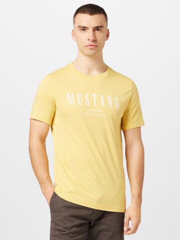 MUSTANG Shirt 'Alex' in Yellow: front