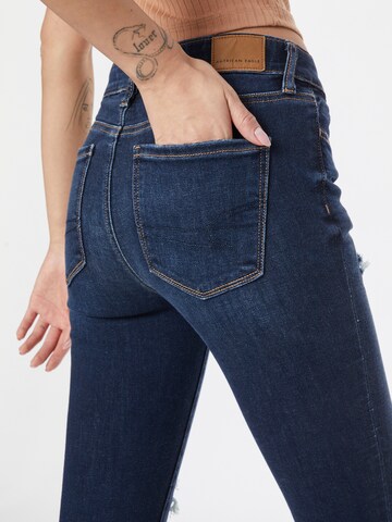 American Eagle Skinny Džíny – modrá