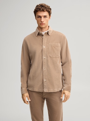 JOOP! Jeans Regular fit Business shirt in Brown: front