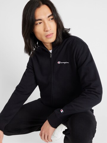 Champion Authentic Athletic Apparel Zip-Up Hoodie in Black