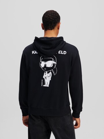 Felpa 'IKON' di Karl Lagerfeld in nero