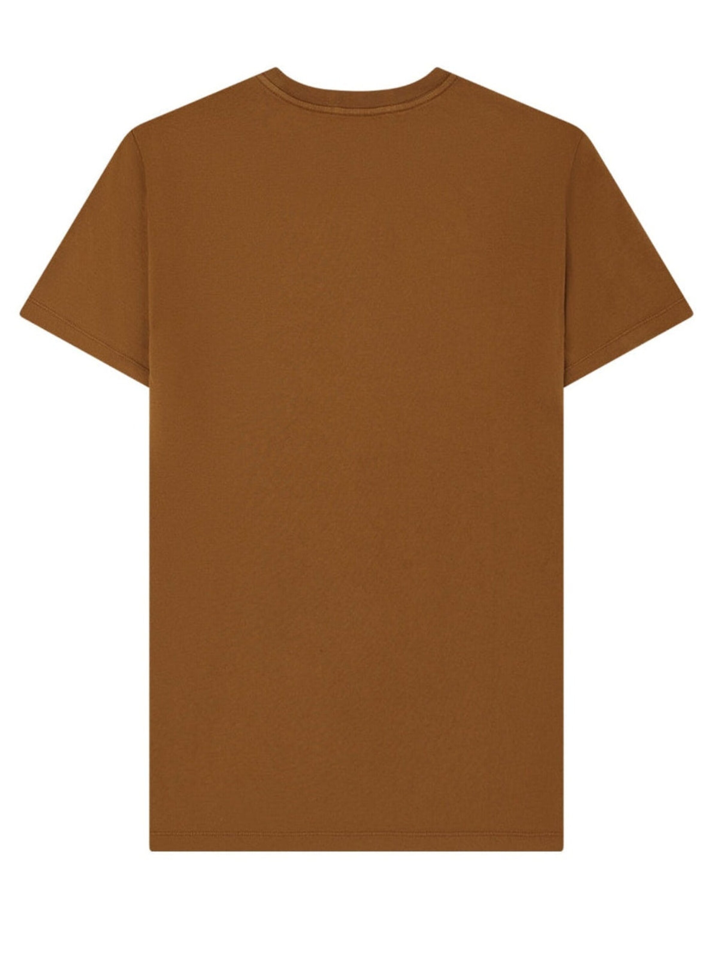 Laurent Vergne Shirt 'Thierry T-Shirt - Cognac' in Brown