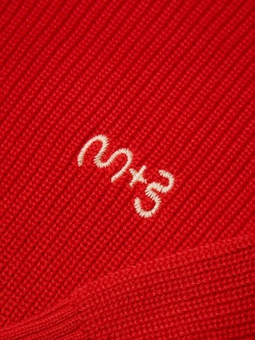 Maru + Bo Pullover 'EMBROIDERED LOGO SWEATER'‌‌ in Rot