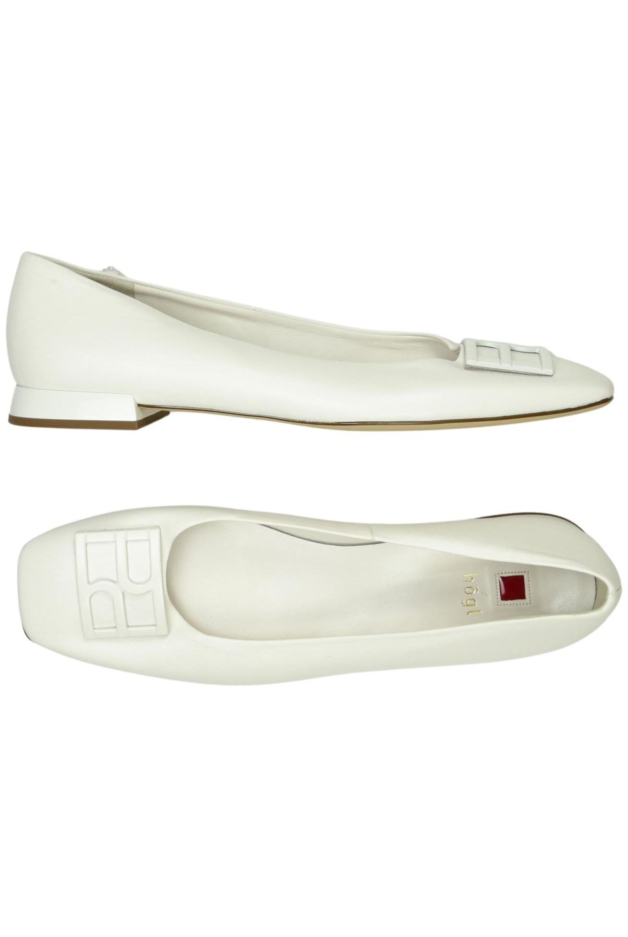Högl Flats & Loafers in 39 in White: front