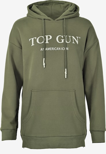 TOP GUN Sweatshirt in oliv / weiß, Produktansicht