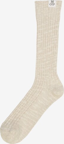 Chaussettes Marc O'Polo en beige : devant