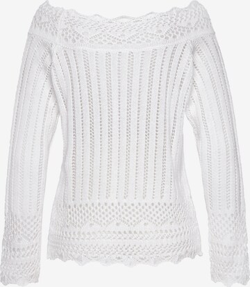 VIVANCE Sweter w kolorze biały
