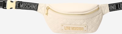 Love Moschino Pojasna torbica u boja slonovače / zlatna / crna, Pregled proizvoda