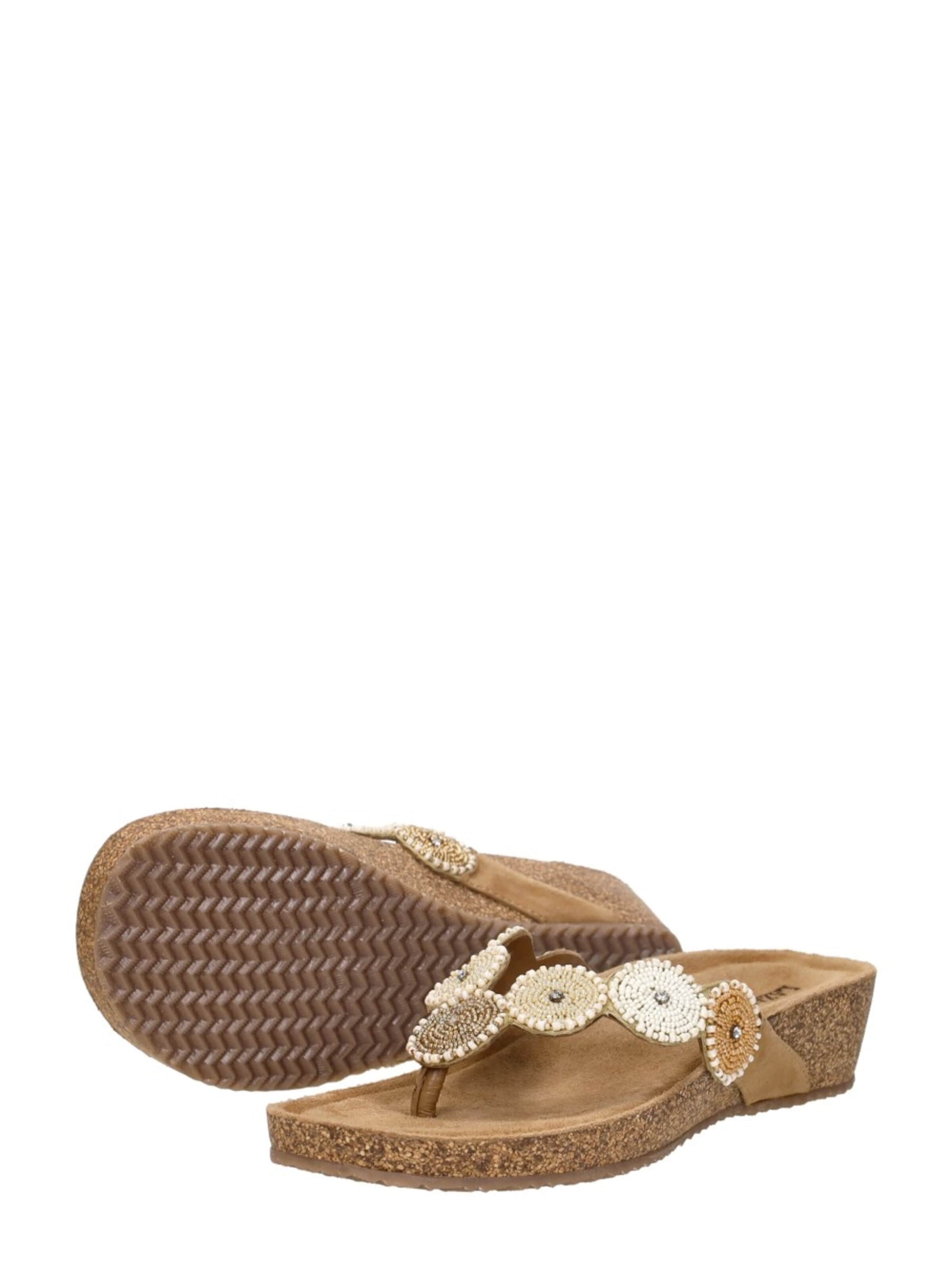 LAZAMANI Teenslipper 'Mare' in Beige