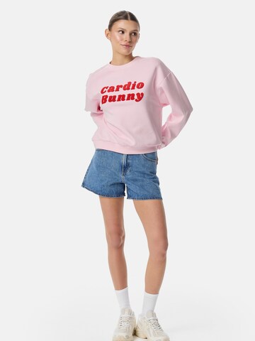 Cardio Bunny Sweatshirt 'RETRO LOGO' in Pink