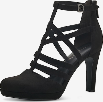 TAMARIS Platform Heels in Black: front