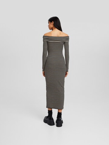 Bershka Knit dress in Black