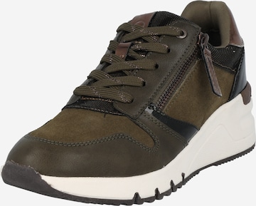 TAMARIS Sneakers laag in Groen: voorkant