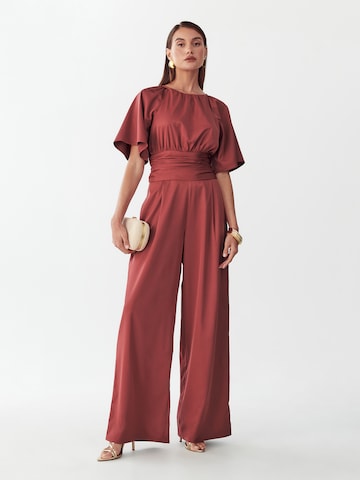 Willa Jumpsuit 'Penny' in Rot: Vorderseite