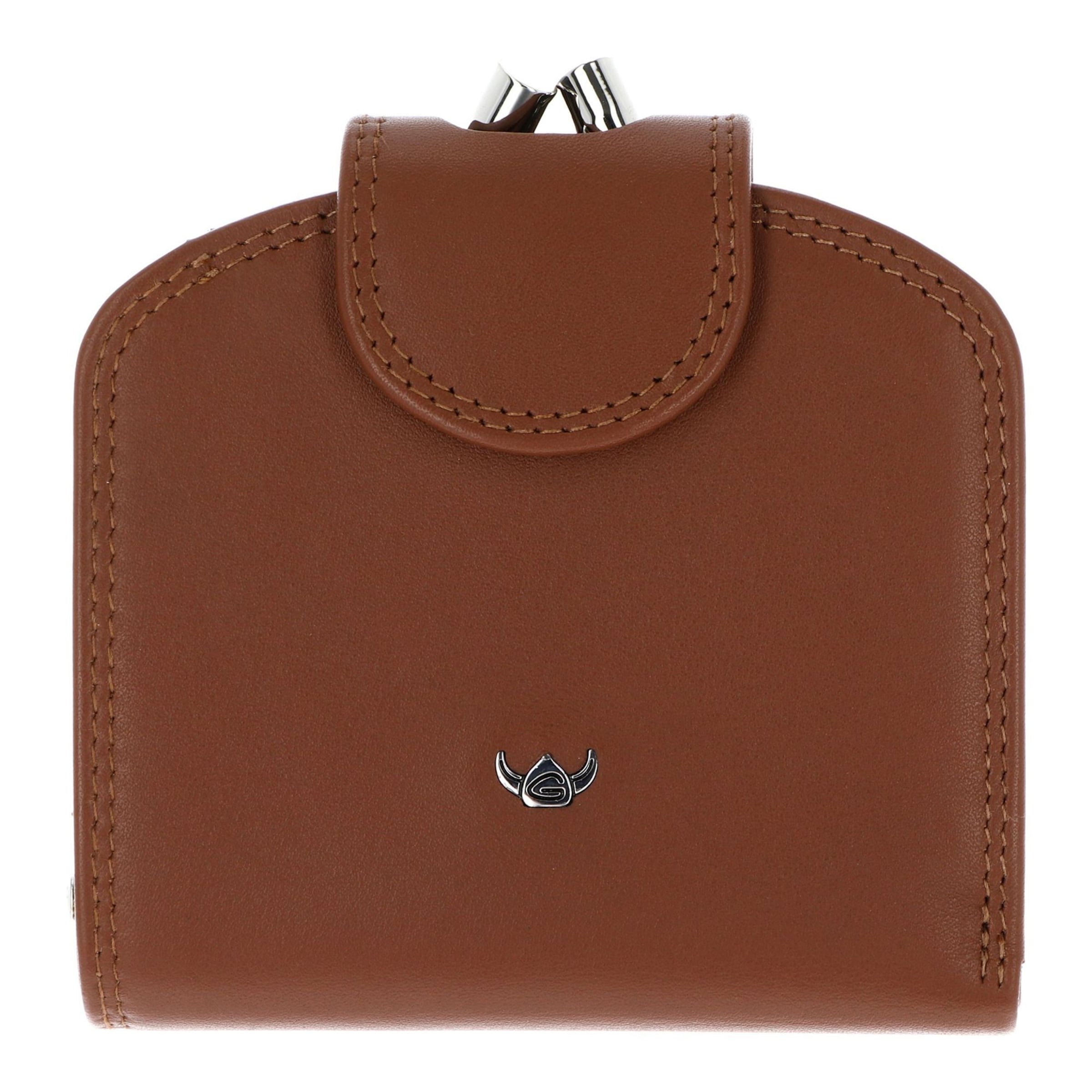 Porte-monnaies 'Polo' GOLDEN HEAD en marron : devant