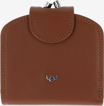 Porte-monnaies 'Polo' GOLDEN HEAD en marron : devant