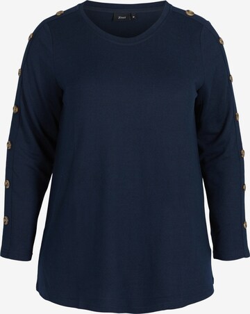 Pull-over 'Vlucca' Zizzi en bleu : devant