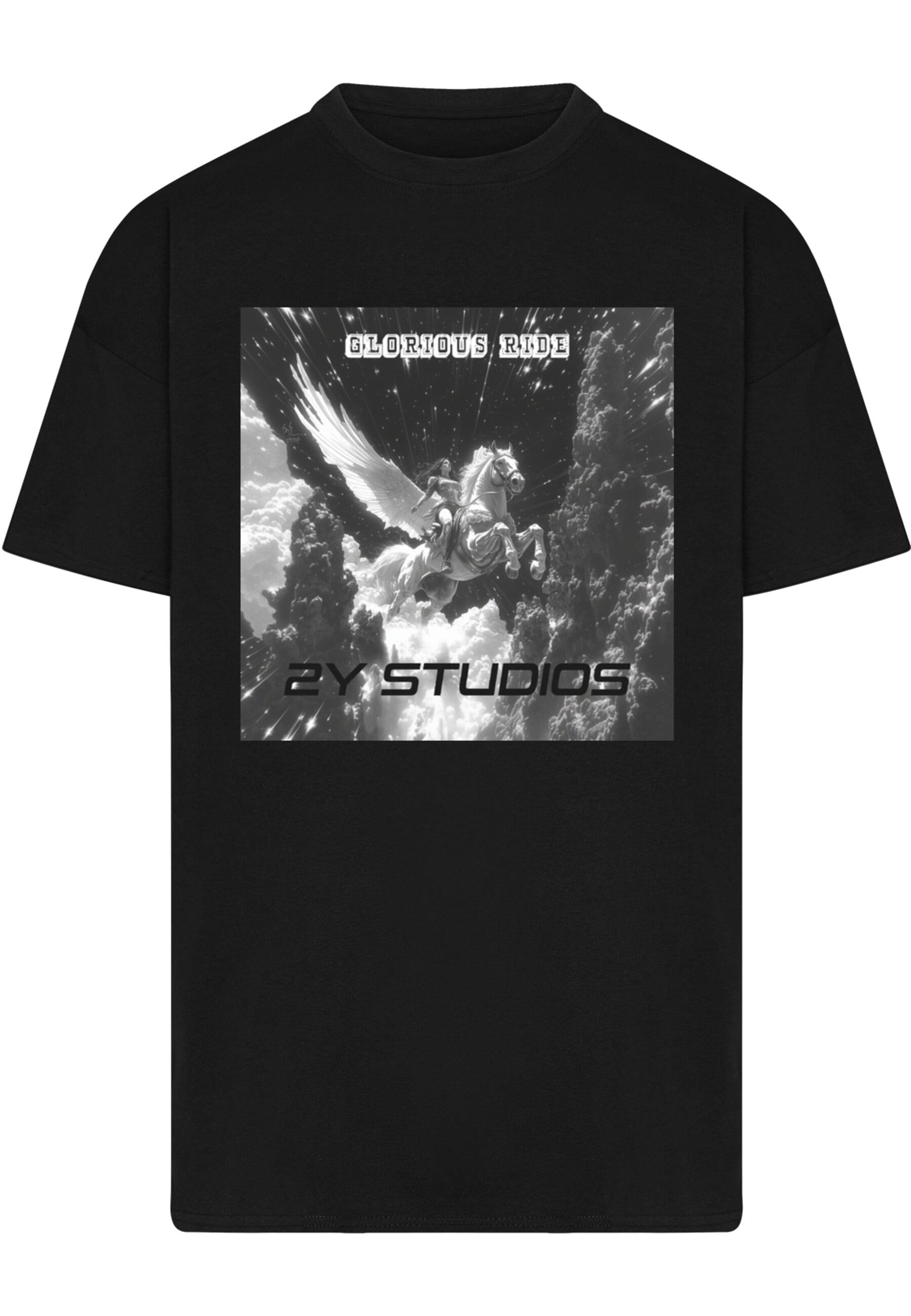 2Y Studios Shirt 'Glorious Ride' in Black: front