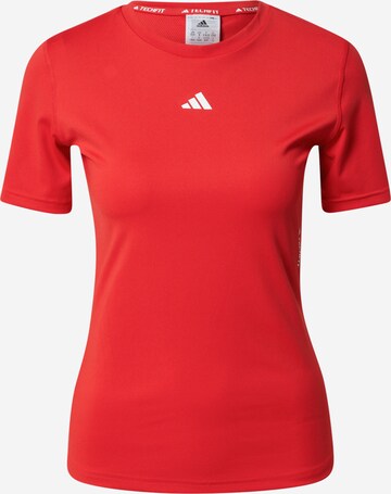 ADIDAS PERFORMANCE Funktionsbluse i rød: forside