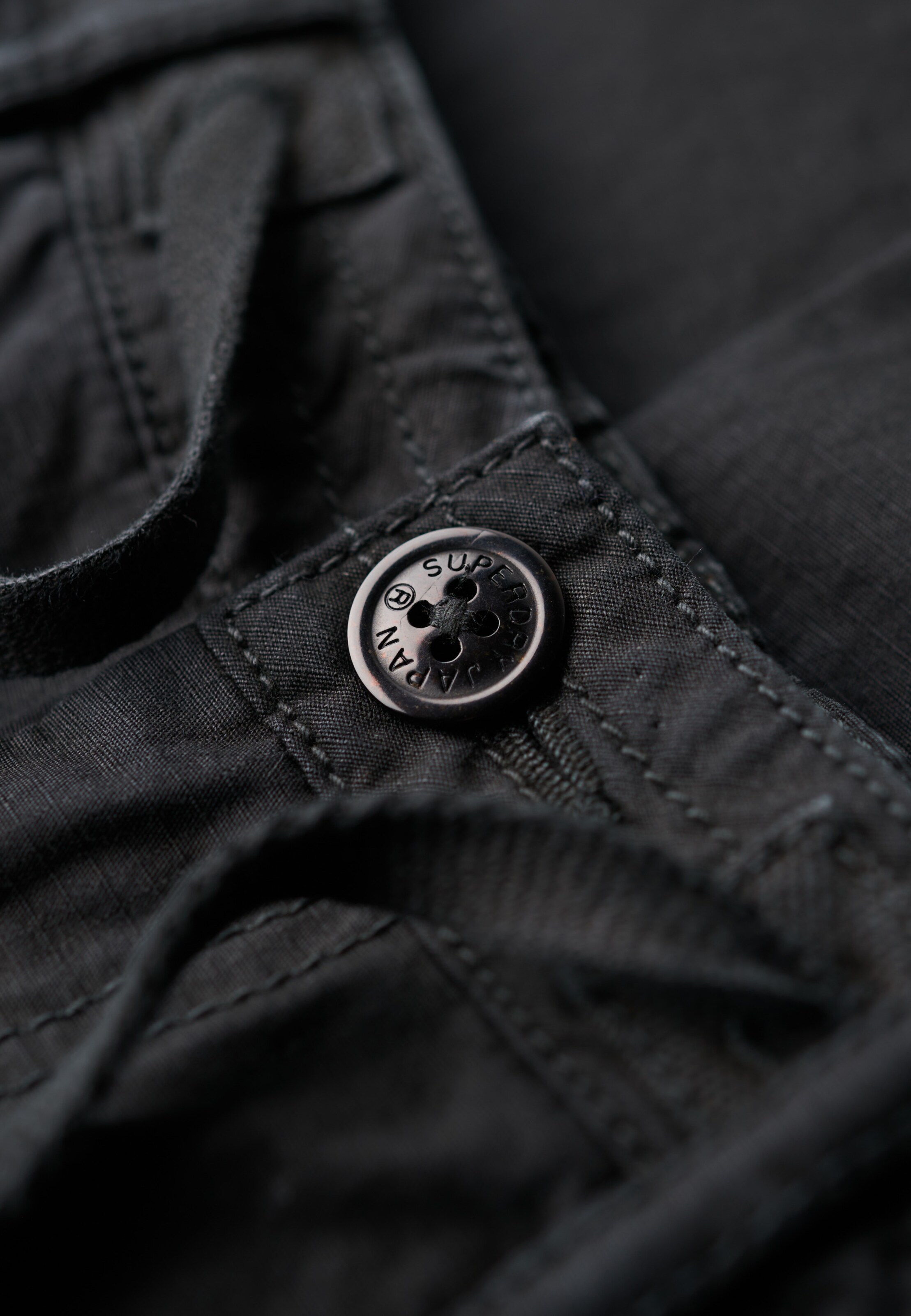 Superdry - Loosefit Calças cargo 'Para' em preto