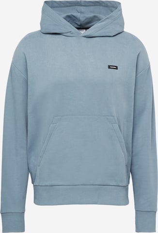 Sweat-shirt Calvin Klein en gris : devant