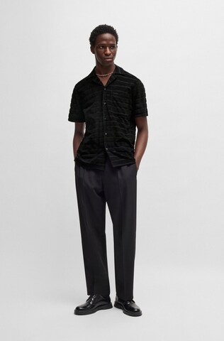 HUGO Regular Fit Hemd 'Ellino' in Schwarz