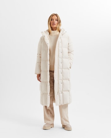 SELECTED FEMME Wintermantel 'Nita' in Wit: voorkant