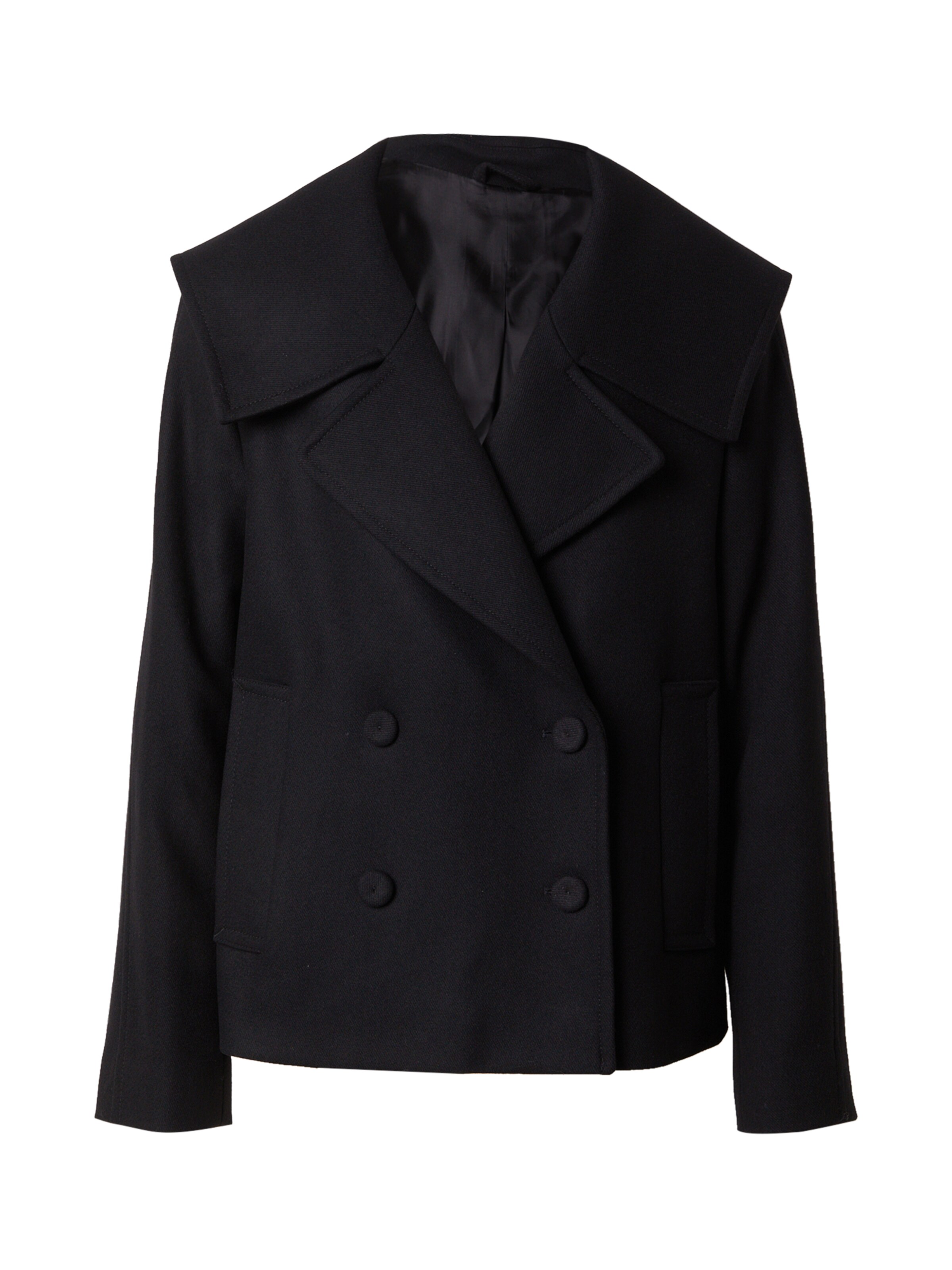 & Other Stories Overgangsfrakke i sort: forside