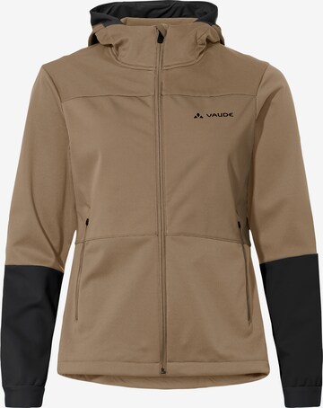 VAUDE Sportjas ' Qimsa ' in Beige: voorkant