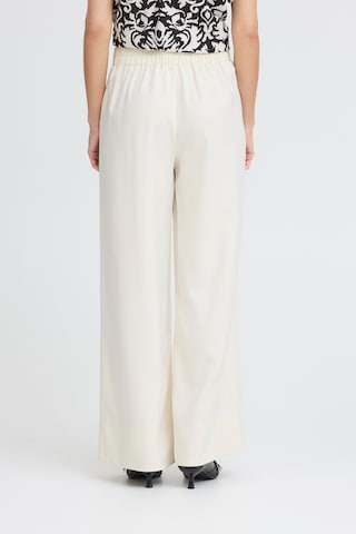 Loosefit Pantalon ICHI en blanc