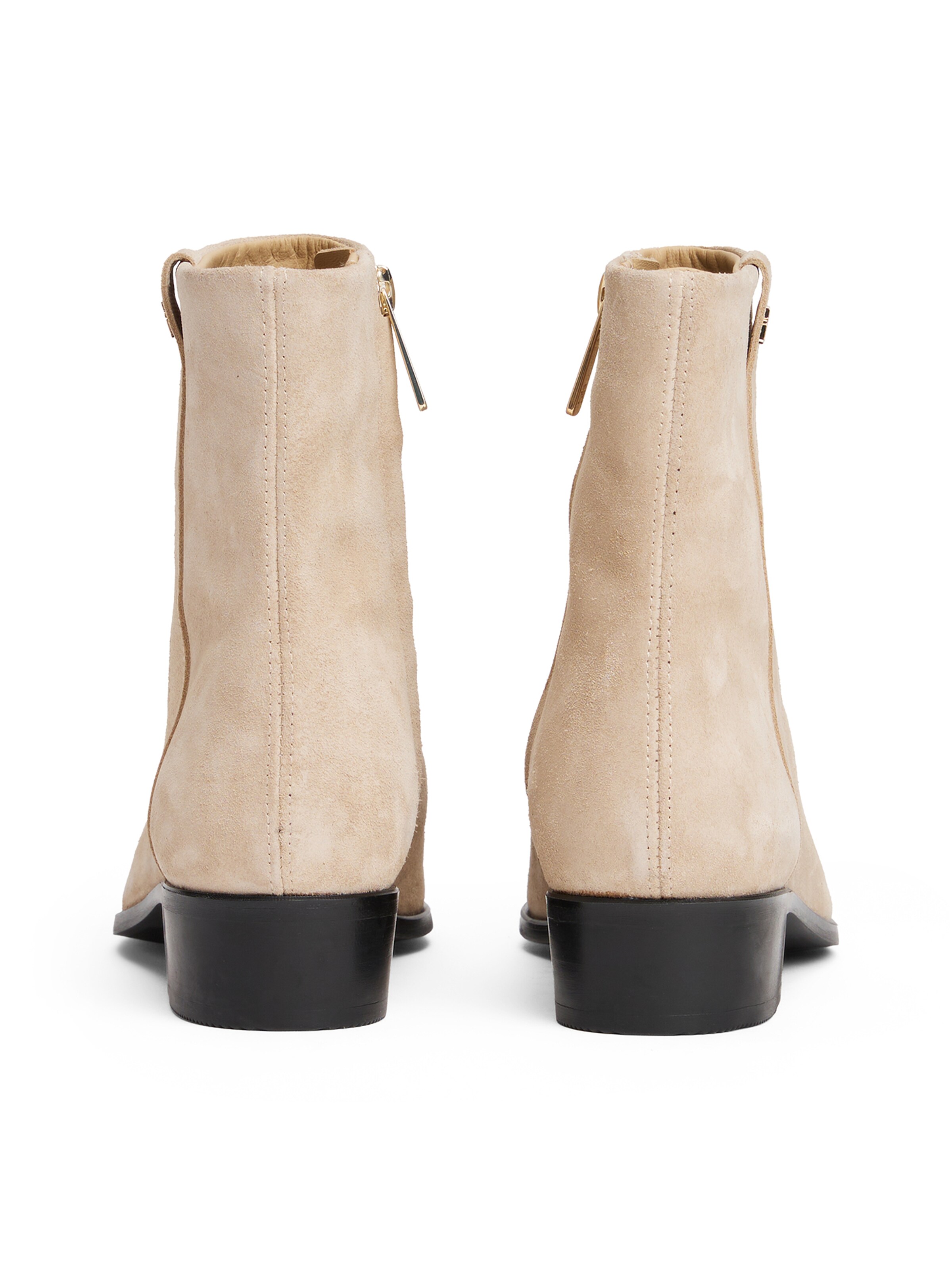 TOMMY HILFIGER Enkellaarsjes in Beige