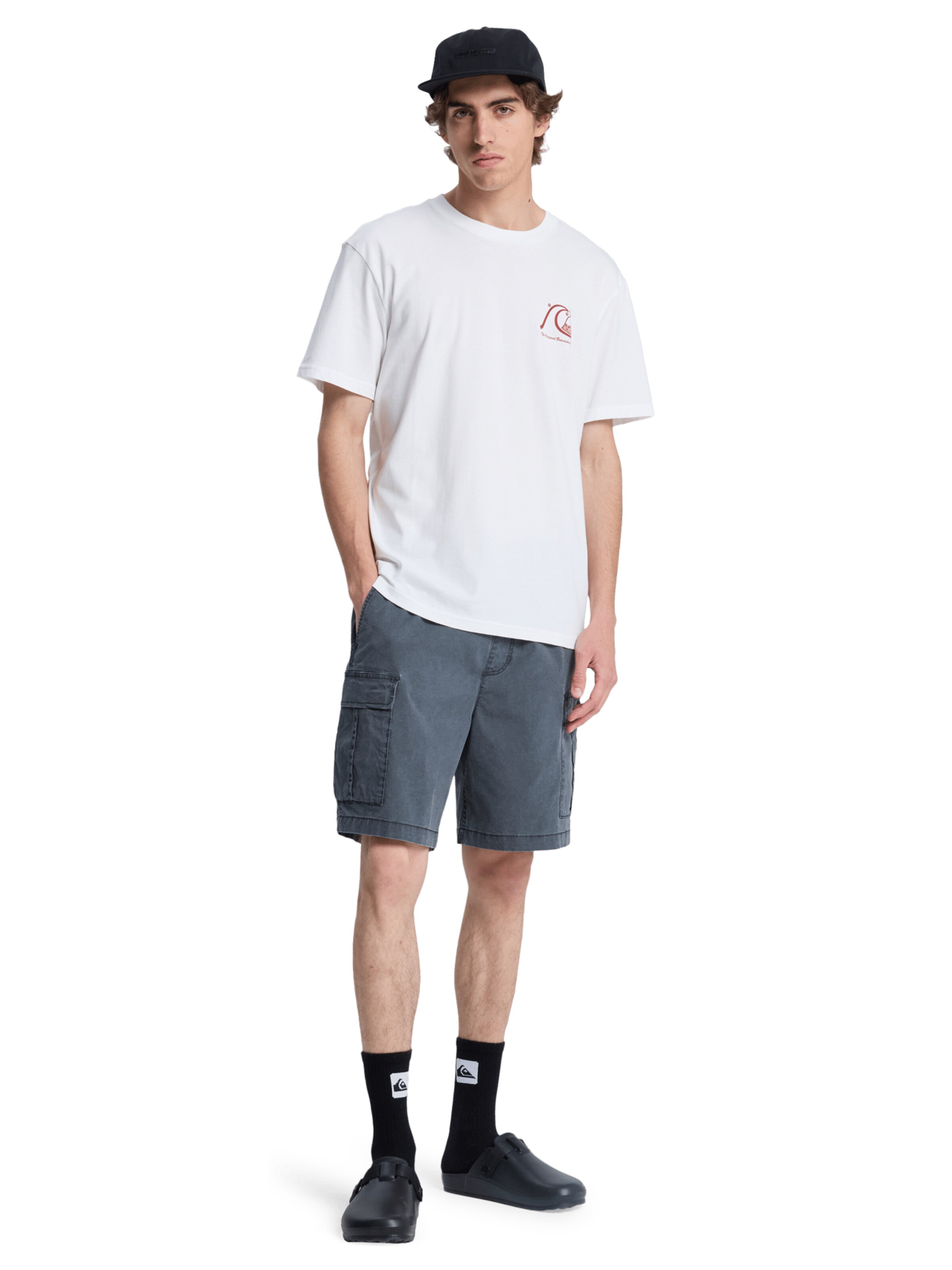 QUIKSILVER T-Shirt 'Evo Original' in Weiß
