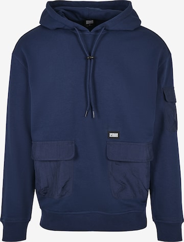 Urban Classics Sweatshirt 'Commuter' in Blue: front