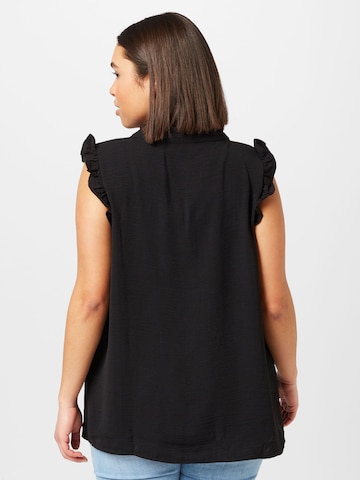 ONLY Carmakoma Bluse 'Tita' in Schwarz