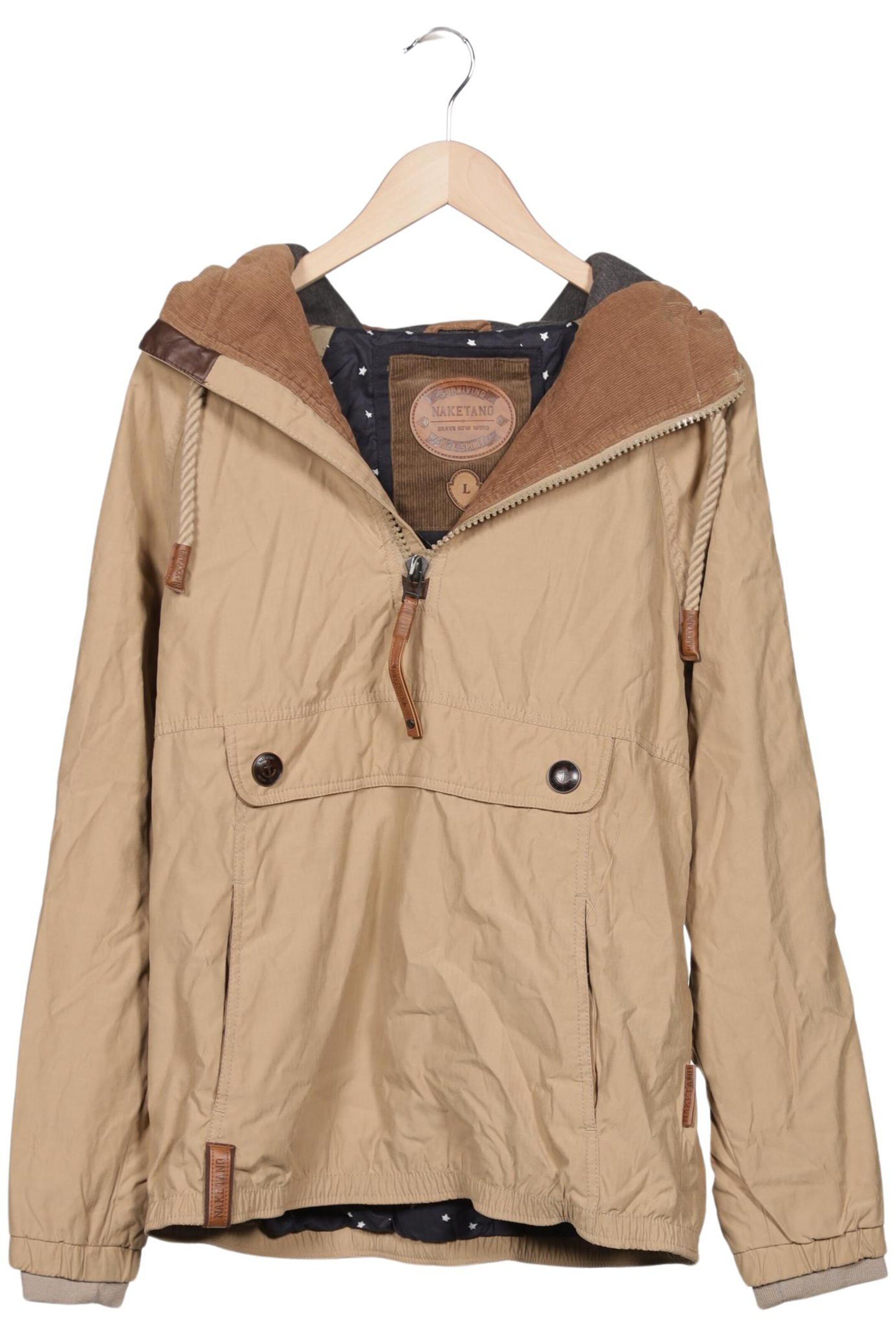 naketano Jacket & Coat in L in Beige: front
