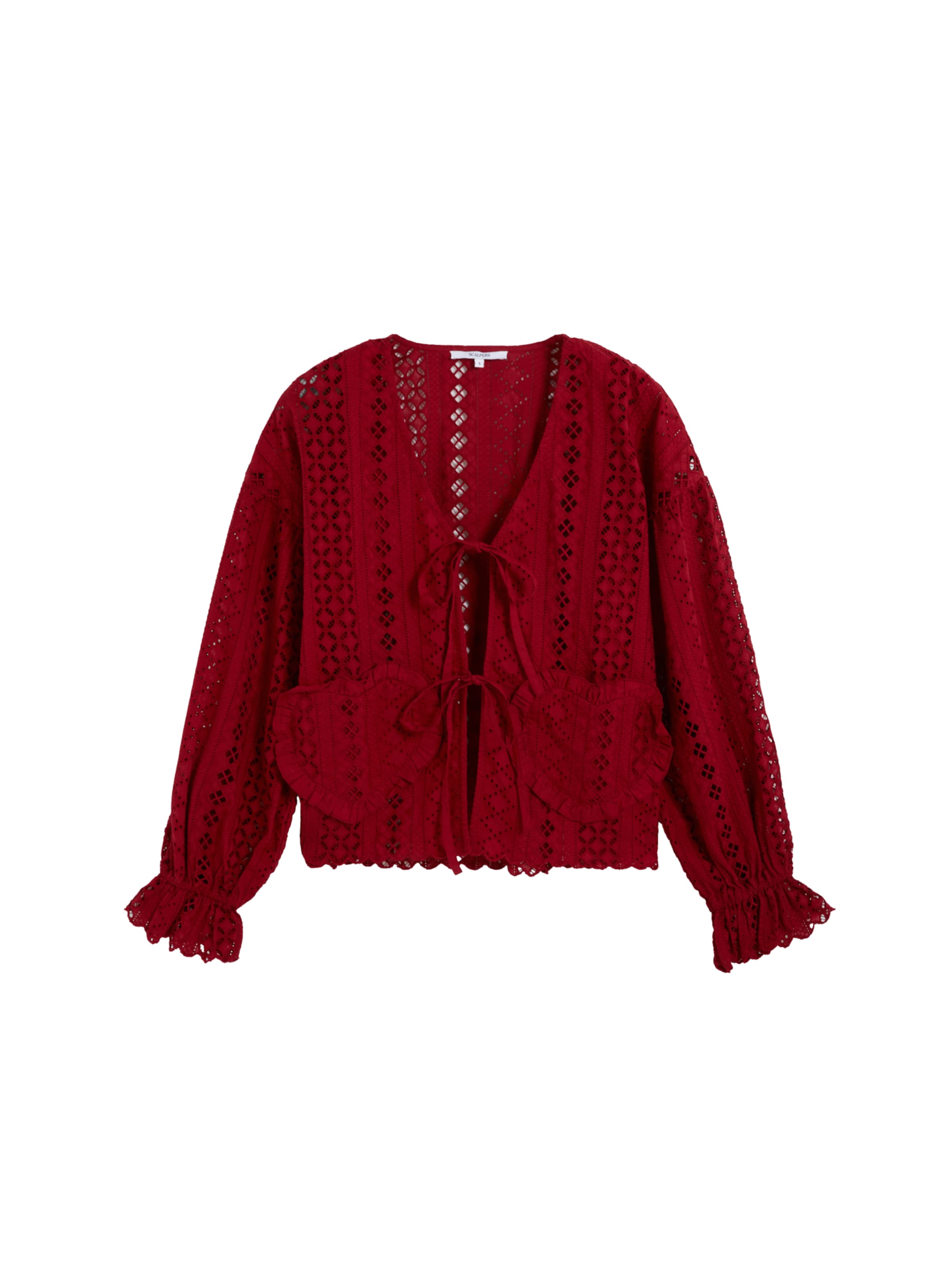 Scalpers Tričko ' ' – červená: přední strana