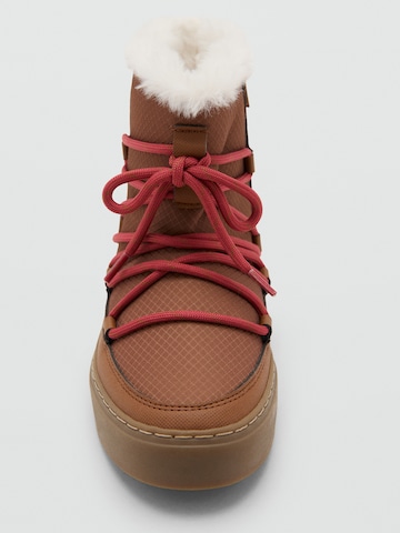 MANGO KIDS Snowboots 'ZURIC' in Braun