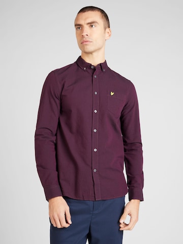Lyle & Scott Regular fit Button Up Shirt in Purple