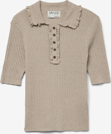 Aware - Top 'AWShirli' en beige: frente