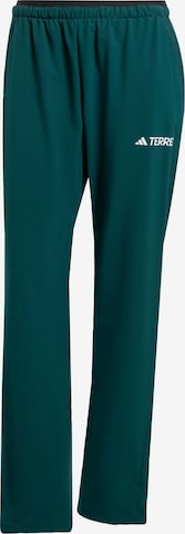 ADIDAS TERREX - Pantalón de montaña 'Liteflex' en verde: frente