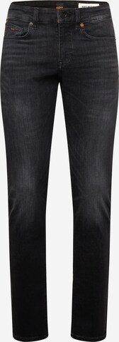 Slimfit Jeans di BOSS in nero: frontale