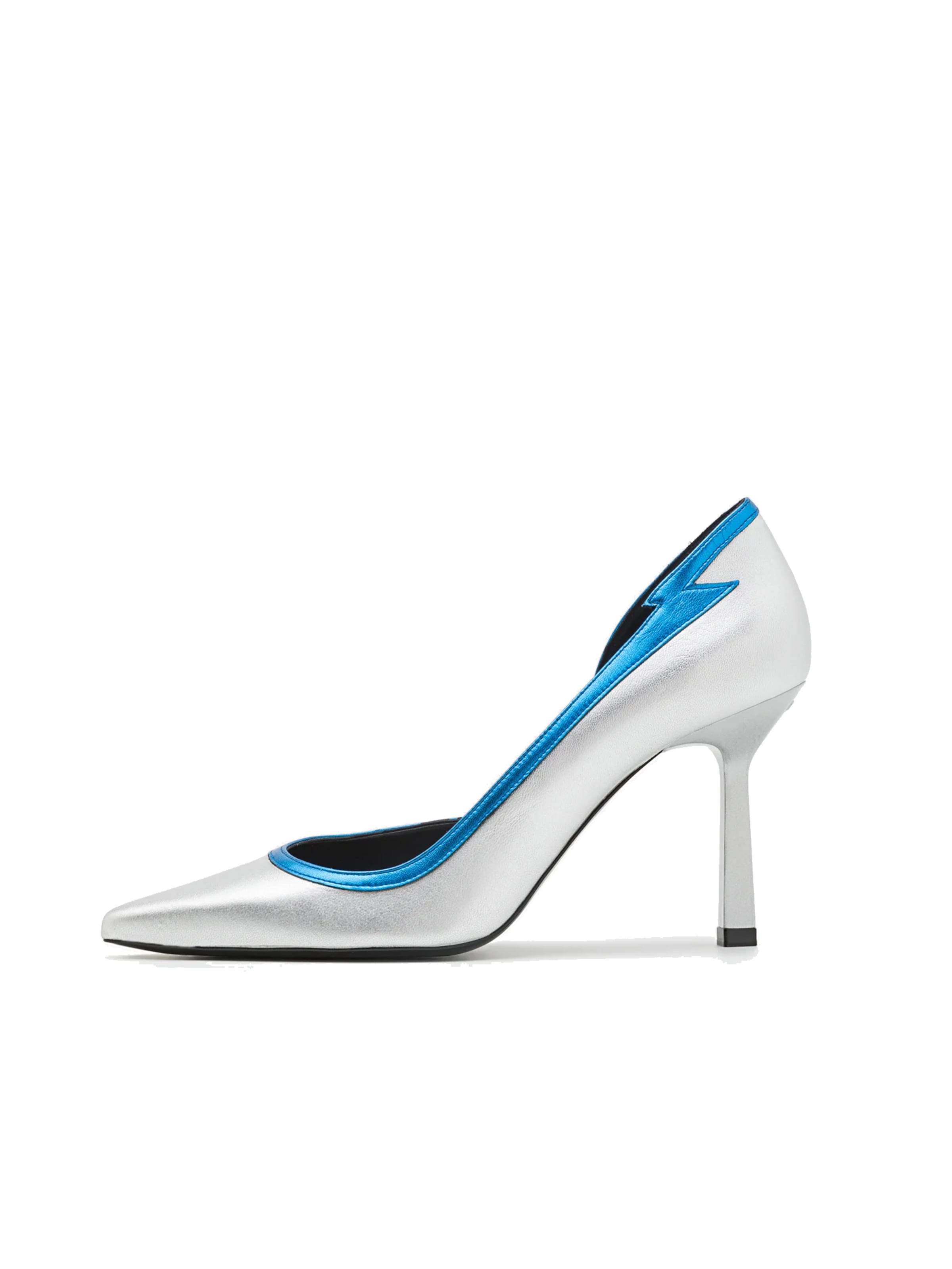 HUGO Pump ' Katniss Pump90 ' in Silber: Vorderseite