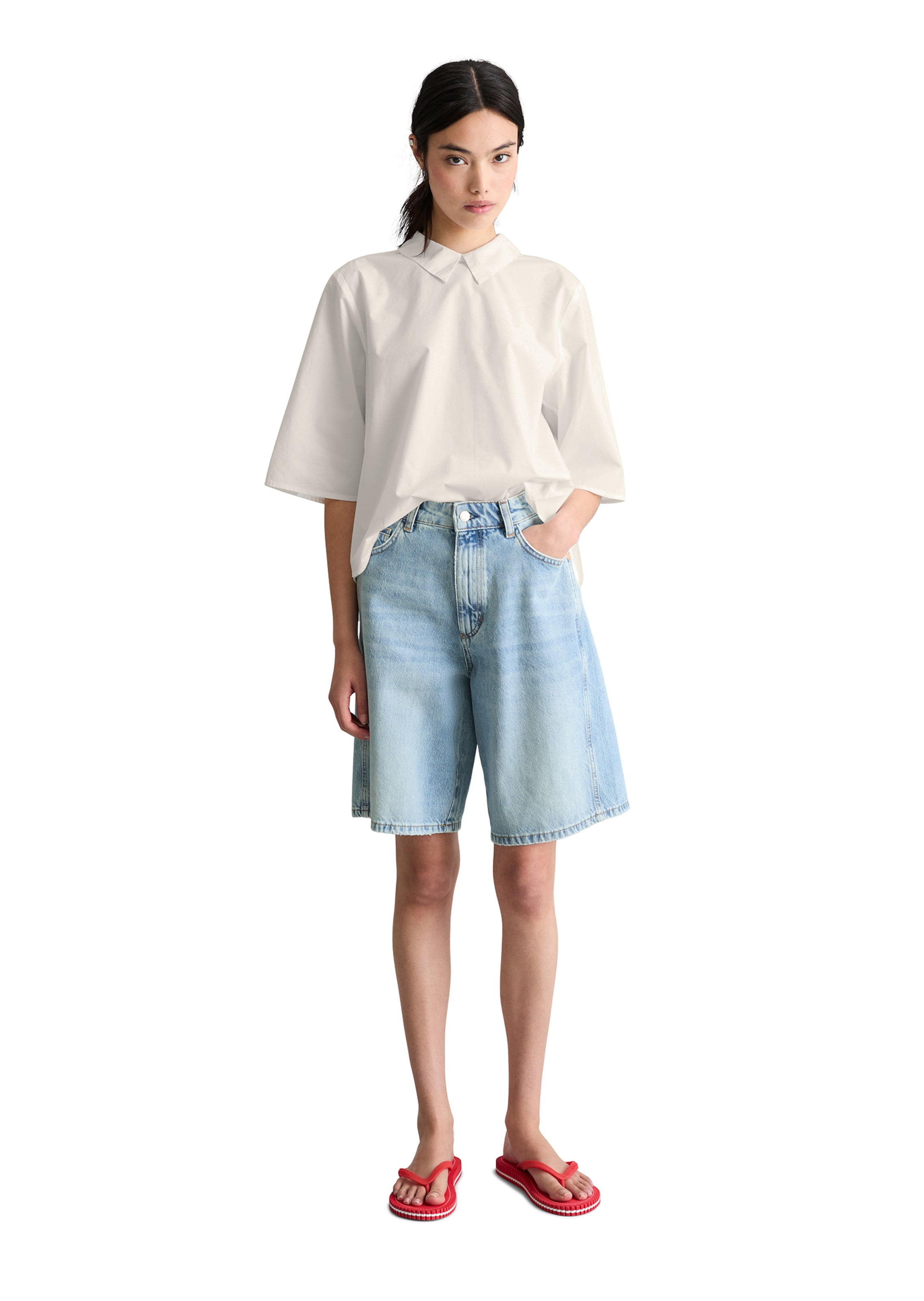 Marc O'Polo DENIM Blouse in Wit