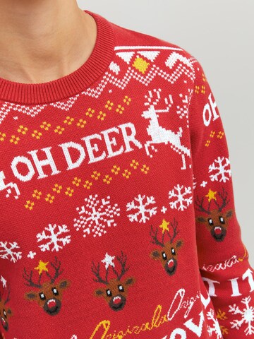 Jack & Jones Junior Sweater 'Hoho' in Red