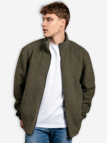 cut my fashion Fleece jacket 'Danas' in Green: front