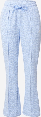 ADIDAS SPORTSWEAR Flared Sportbroek 'Allover Graphic High-Rise Flare' in Blauw: voorkant