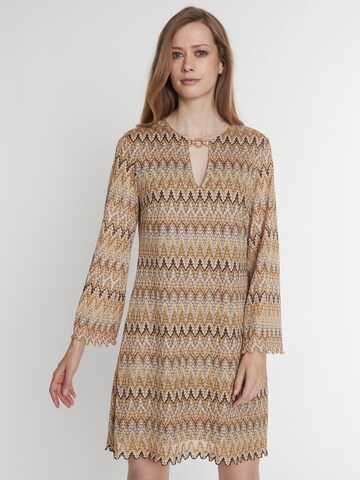 Ana Alcazar Jurk 'Portina' in Bruin: voorkant